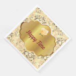 Pappra Blommigtar för modern Vintage Pappersservett