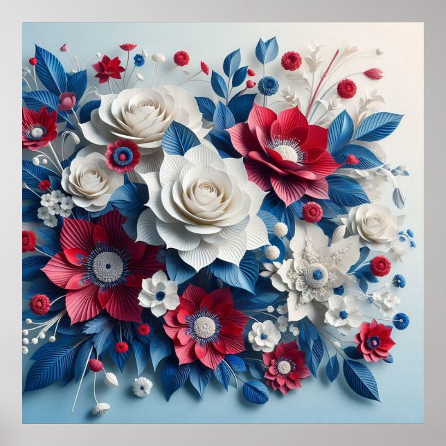 Pappra blommor poster (Framsidan)