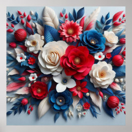 Pappra blommor poster