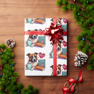 Pappra Bok Älskare i  Buller Bull Terrier Presentpapper