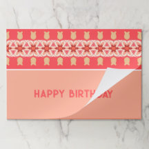 Pappra Bordstabletter i rosa- och korallblomning