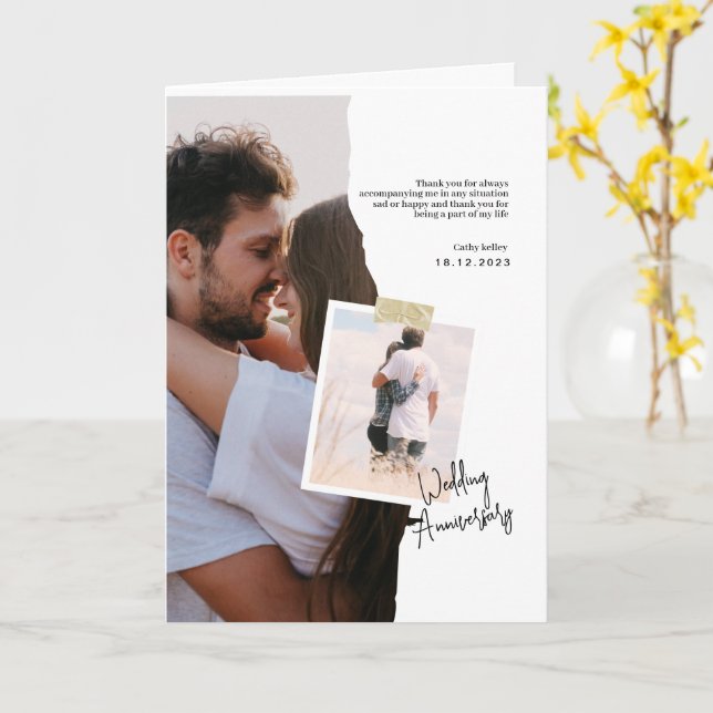 Pappra Bröllop-årsdagen för Svarta havet Kort (Gul blomma)