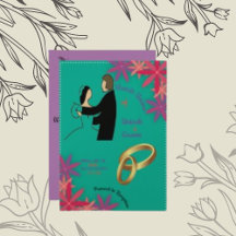 Pappra Bröllop-kort för mousserande champagne Shim