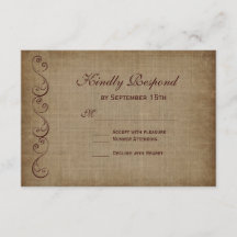 Pappra Bröllop OSA för Rustik Vintage