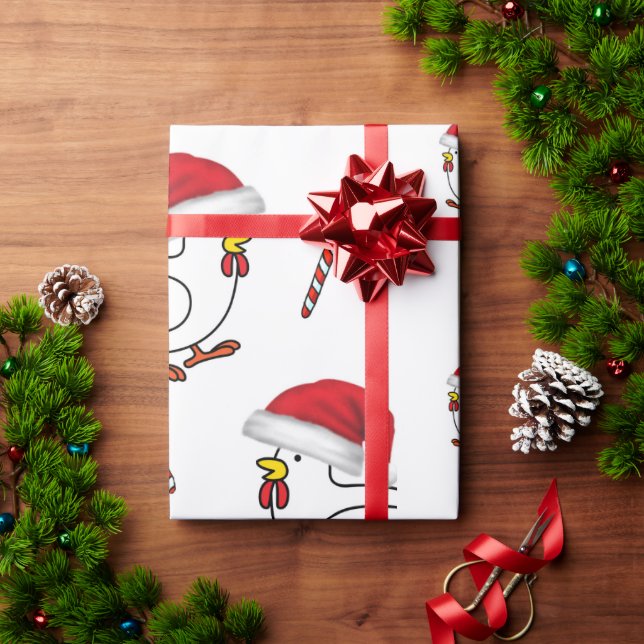 Pappra Chickar vid julinsvepning Presentpapper (Julgåva)