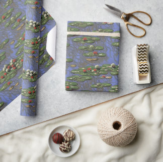 Pappra Claude Monet inspirerades av julafton Presentpapper