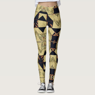 Pappra Crane Beige och Black Leggings