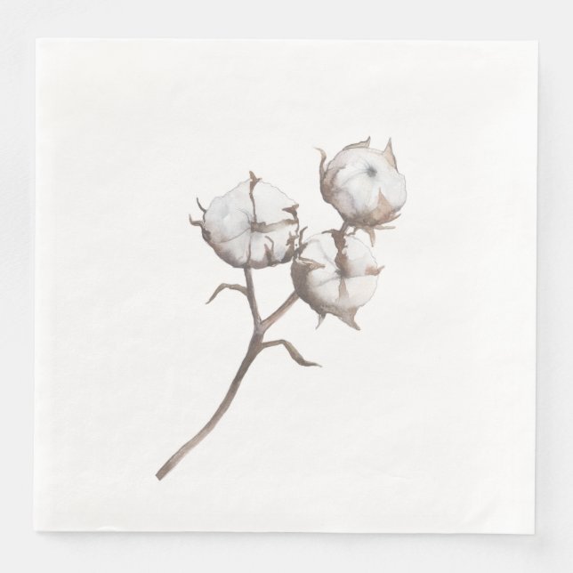 Pappra dagerblöjor med bomullsdesign pappersservett (Framsida)