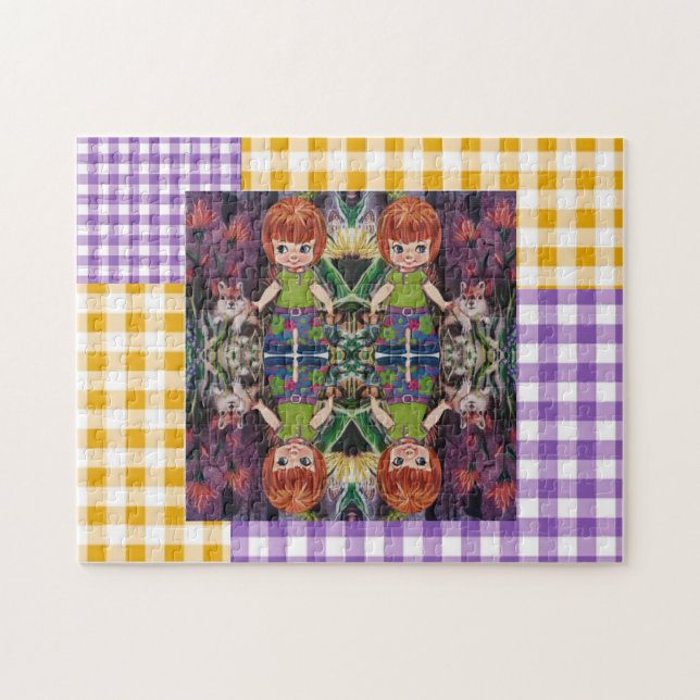 Pappra dockor i Play Puzzle Pussel (Horisontell)