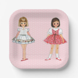 Pappra Doll Party Pappra Tallrikar