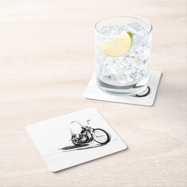 Pappra Drink Coasters Underlägg Papper Kvadrat (Insitu)
