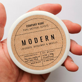 Pappra etikettstämplar för halvljus runt klistermärke