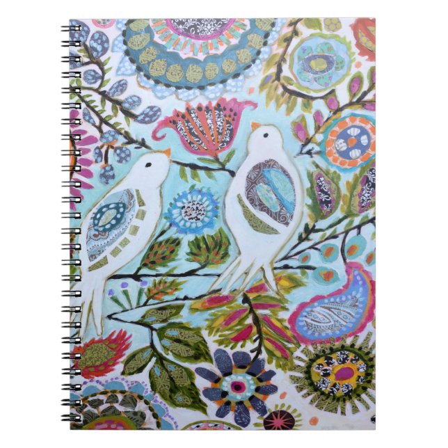 Pappra fåglar I Anteckningsbok (Framsidan)