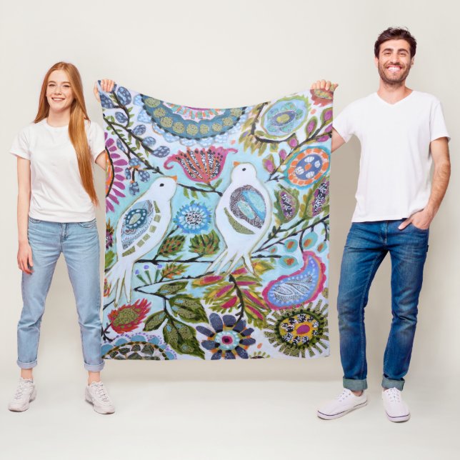 Pappra fåglar I Fleecefilt (På plats)