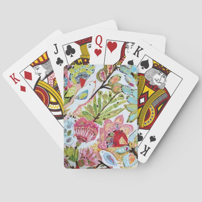 Pappra fåglar II Casinokort (Baksidan)