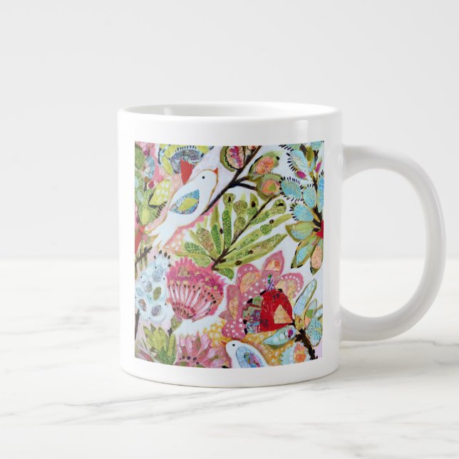 Pappra fåglar II Jumbo Mugg (Höger)