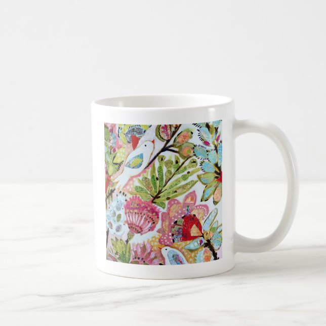 Pappra fåglar II Kaffemugg (Höger)