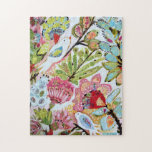 Pappra fåglar II Pussel<br><div class="desc">Den här söta utskriften har färgstarka pappra fåglar | Av Karen Fält</div>