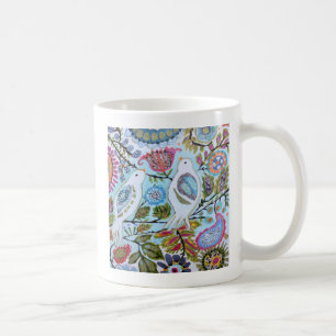 Pappra fåglar mig kaffemugg