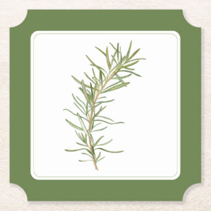 PAPPRA FÄRSK ROSEMARY Biljett Underlägg (-text) Gr Papper