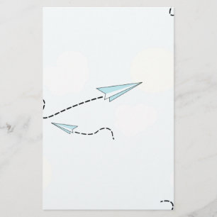 pappra flygplan brevpapper