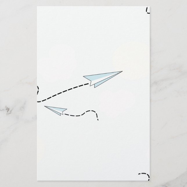 pappra flygplan brevpapper (Framsida)