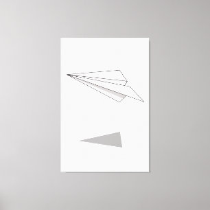 Pappra Flygplan Canvastryck