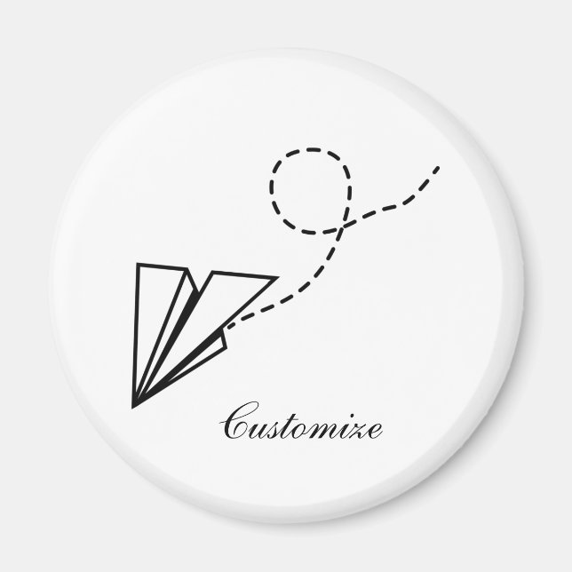 Pappra Flygplan-flygande thunder_Cove Magnet (Framsidan)