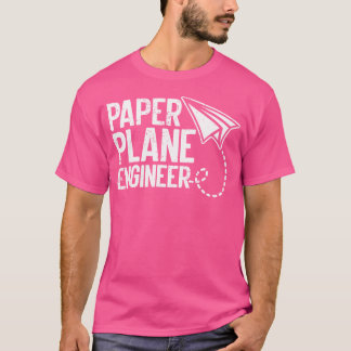 Pappra Flygplan Ingenjör-flygplanet Origami Pappra T Shirt