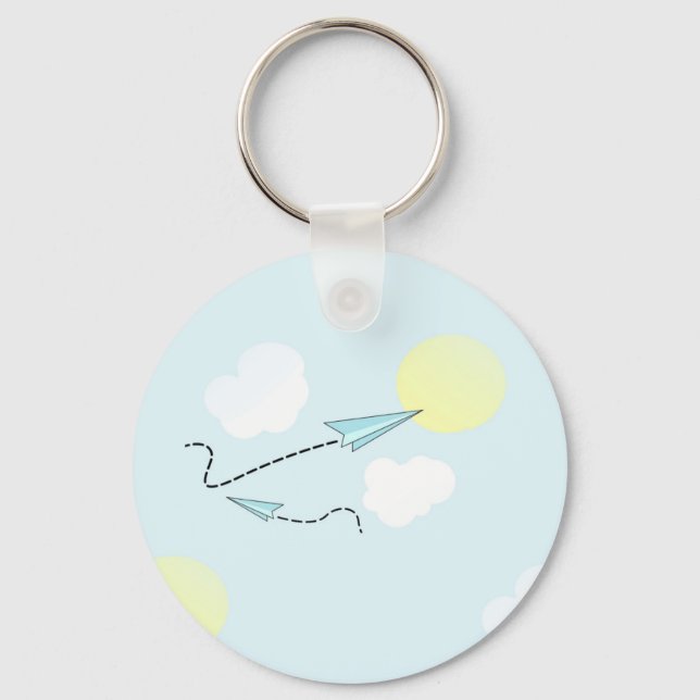 pappra flygplan nyckelring (Framsida)