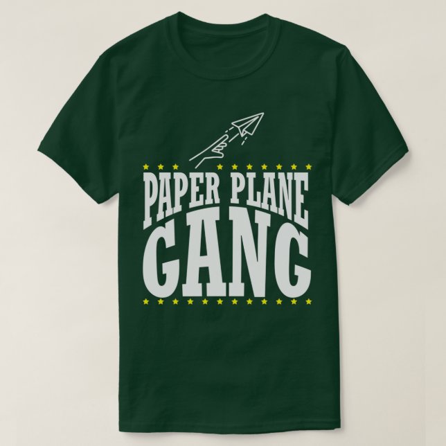 Pappra Flygplan Office School Art 3 T Shirt (Design framsida)