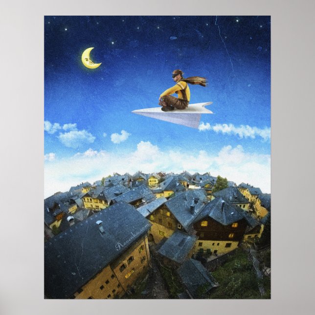 Pappra Flygplan Pilot - Poster (Framsidan)