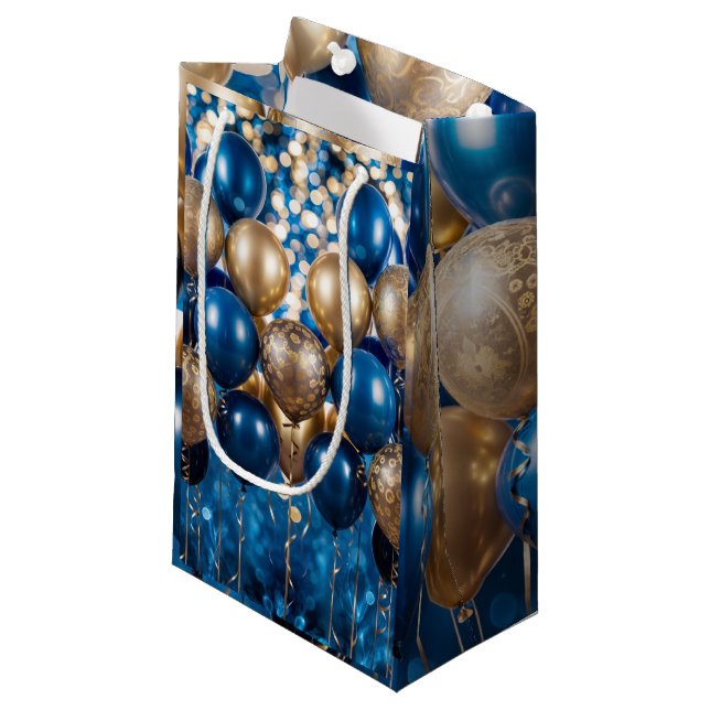 Pappra  för att skryta med blått och Guld (Framsidan Vinklad)