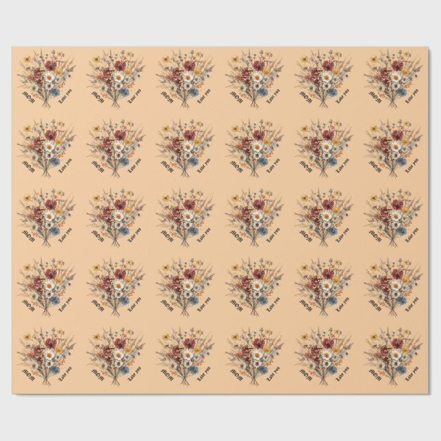 Pappra för Mamma Presentpapper (Platt)