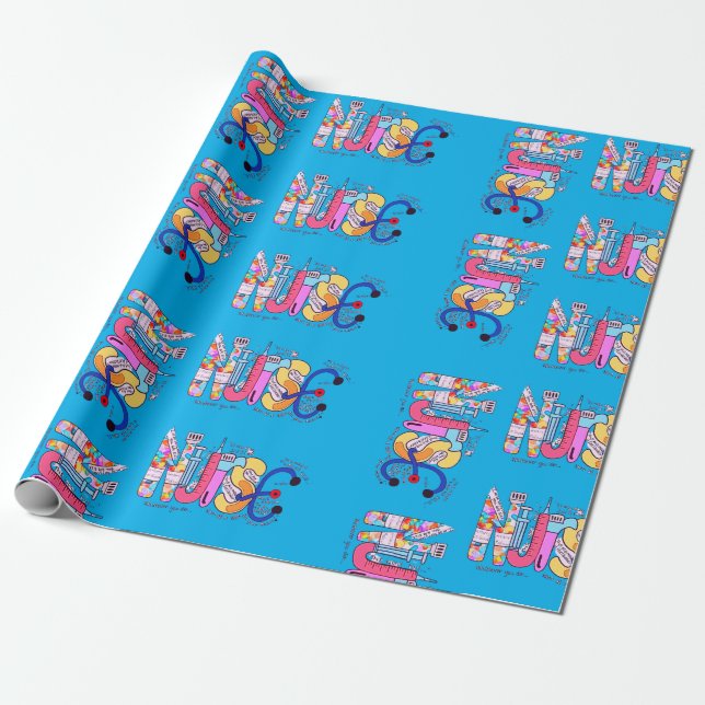 Pappra - Gift för sjuksköterska Presentpapper (Utrullad)