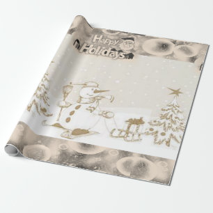 Pappra Glad helg Snögubbe Presentpapper