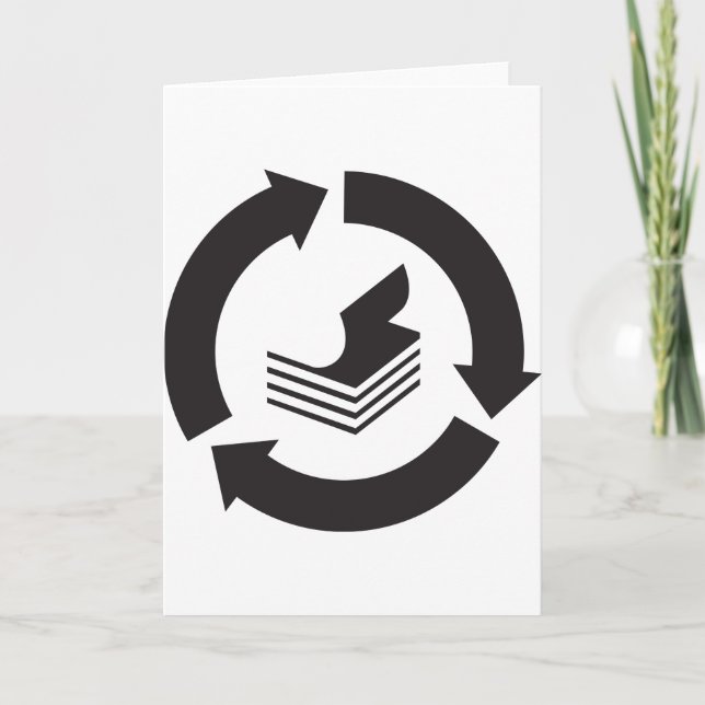 Pappra gratulationskort för återvinning kort (Framsida)