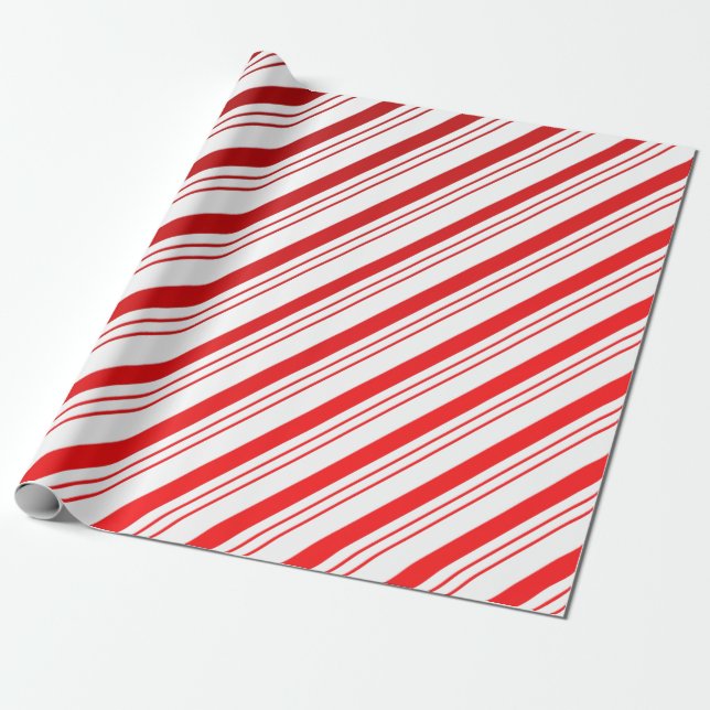Pappra inkapsling av candy cane Rand Presentpapper (Utrullad)