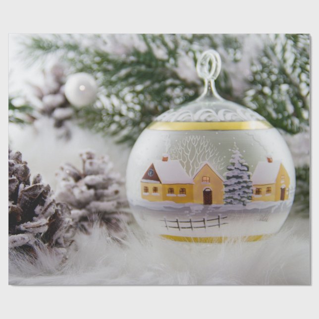 Pappra julafton Boll Presentpapper (Platt)