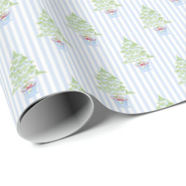 Pappra julafton i julgranar presentpapper