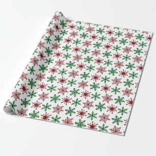Pappra Julafton Snö Röda Grönten Play Presentpapper