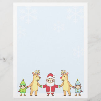 Pappra julen Brev - Santa och Friends