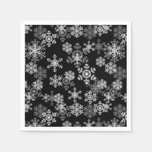 Pappra julklapp-Snöflingor Pappersservett