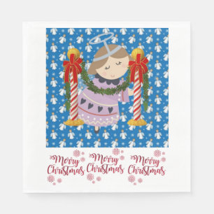 Pappra julklappar, God jul Angel Pappersservett