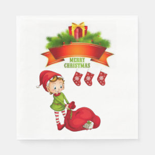 Pappra julklappar, God jul Pappersservett