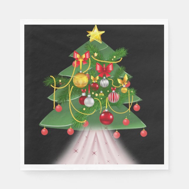 Pappra julklappar, God jul Pappersservett (Framsidan)