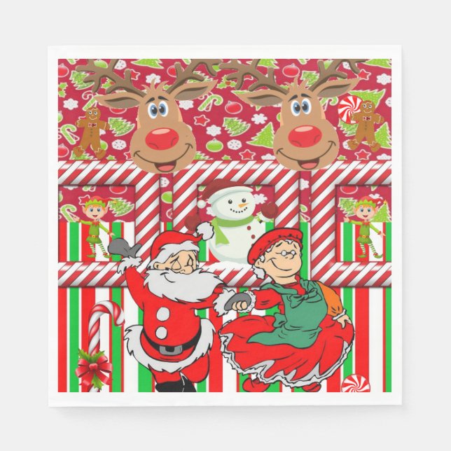 Pappra julklappar, God jul renare Pappersservett (Framsidan)