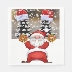 Pappra julklappar, God jul, Santa Pappersservett