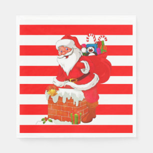 Pappra julklappar, God jul, Santa Pappersservett