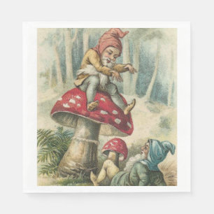 Pappra julklappar, God jul, Vintage Pappersservett